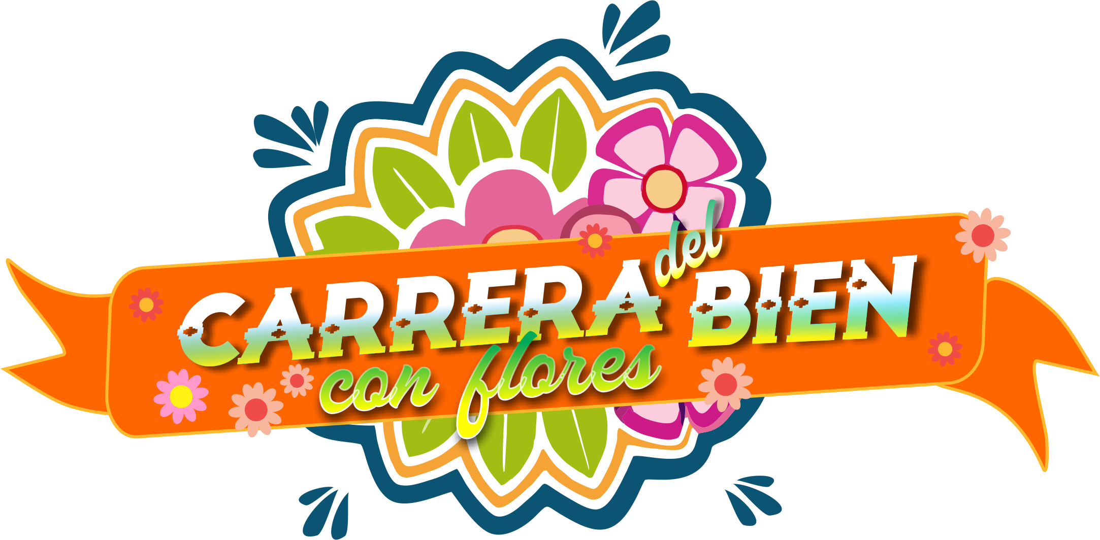 Carrera del Bien con flores